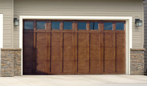 Steel garage door